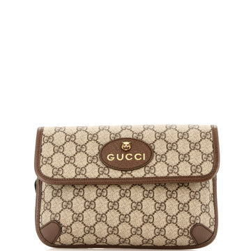 Gucci Neo Vintage Flap Belt Bag GG Coated Canvas
