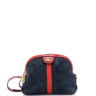 Gucci Ophidia Dome Shoulder Bag Suede Small