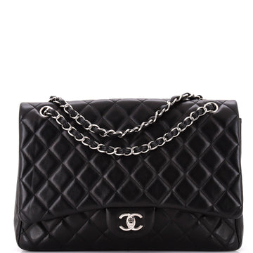 Chanel Classic Single Flap Bag Quilted Lambskin Maxi