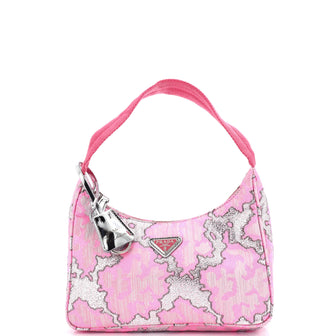 Prada Re-Edition 2000 Hobo Brocade Lurex Mini