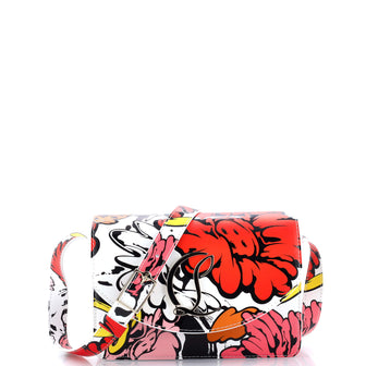 Christian Louboutin Shun Sudo Loubi54 Shoulder Flap Bag Printed Leather Small