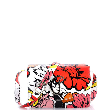 Christian Louboutin Shun Sudo Loubi54 Shoulder Flap Bag Printed Leather Small