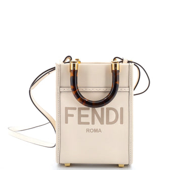 Fendi Sunshine Shopper Tote Leather Mini
