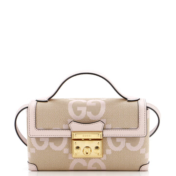 Gucci Padlock Top Handle Bag Jumbo GG Canvas Mini