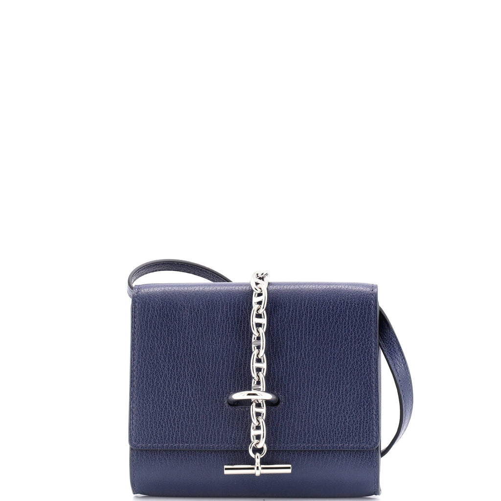 Hermes Chaine d'Ancre Compact Wallet on Strap Chevre Mysore 307967