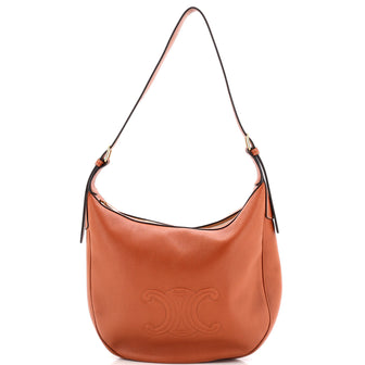 Celine Heloise Shoulder Bag Triomphe Embossed Leather