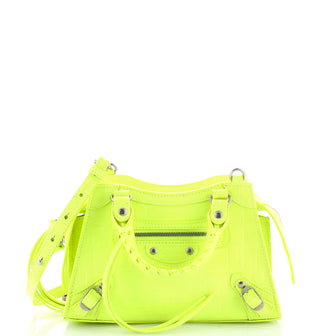 Balenciaga Neo Classic City Bag Crocodile Embossed Leather Mini