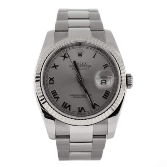 Rolex Oyster Perpetual Datejust Automatic Watch Stainless Steel and White Gold 36