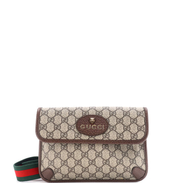 Gucci Neo Vintage Flap Belt Bag GG Coated Canvas