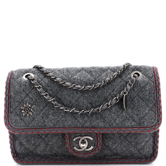 Chanel Paris-Salzburg Flap Bag Quilted Wool Medium