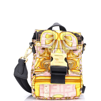 Fendi x Versace Fendace Fendiness Backpack Printed Zucca Nylon Mini