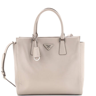 Prada Convertible Open Tote Saffiano Leather Medium