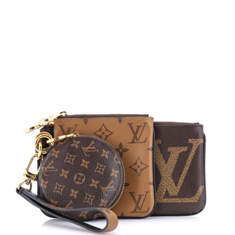 Louis Vuitton Trio Pouch Set Reverse Monogram Giant