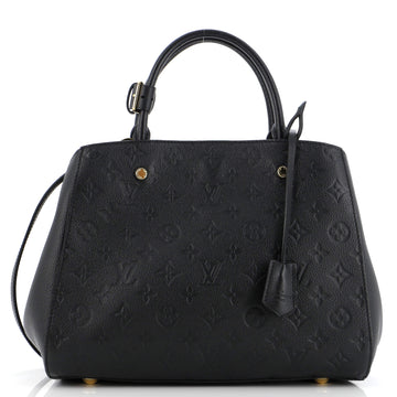 Louis Vuitton Montaigne Handbag Monogram Empreinte Leather MM