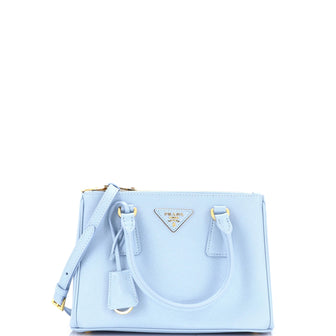 Prada Galleria Double Zip Tote Saffiano Leather Small