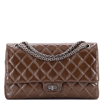 Chanel Reissue 2.55 Flap Bag Quilted Crinkled Patent 226