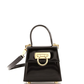 Salvatore Ferragamo Iconic Top Handle Bag Leather XS