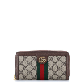 Gucci Ophidia Zip Around Wallet GG Coated Canvas