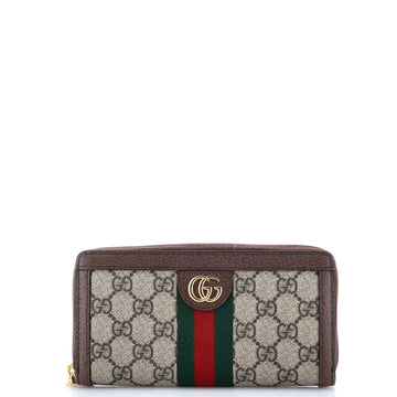 Gucci Ophidia Zip Around Wallet GG Coated Canvas