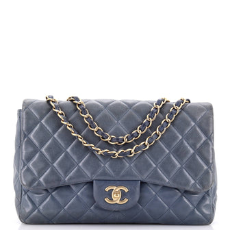 Chanel Classic Single Flap Bag Quilted Lambskin Jumbo