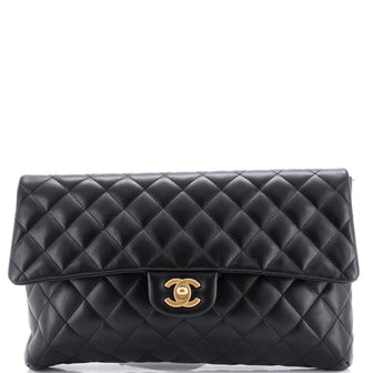 Chanel Classic Flap Clutch Quilted Lambskin