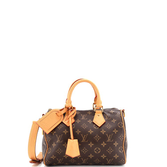 Louis Vuitton Speedy P9 Bandouliere Bag Monogram Leather 25