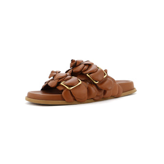 Valentino Garavani Women's Atelier 03 Rose Edition Buckle Slide Sandals Leather