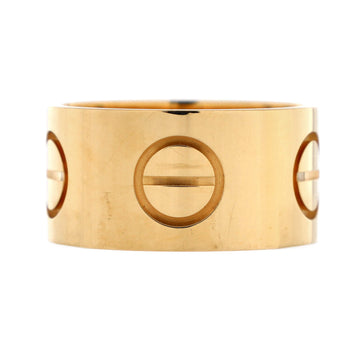 Cartier Love Band Ring 18K Yellow Gold Wide