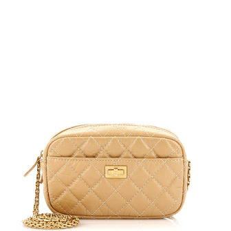 Chanel Reissue Camera Crossbody Bag Quilted Aged Calfskin Mini