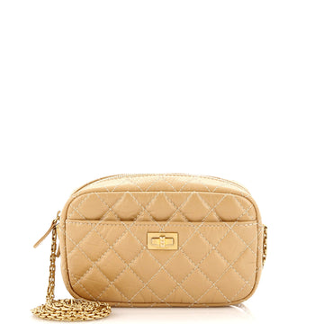Chanel Reissue Camera Crossbody Bag Quilted Aged Calfskin Mini