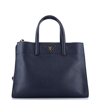 Prada Soft Triple Pocket Convertible Tote Saffiano Leather