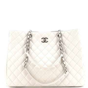 Chanel Classic CC Shopping Tote Quilted Calfskin Large