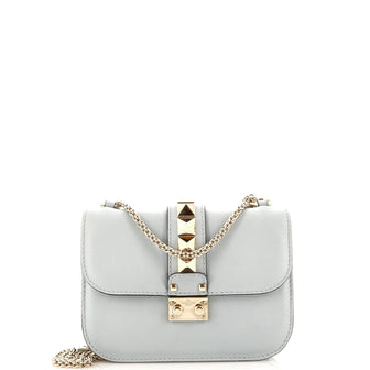Valentino Garavani Glam Lock Shoulder Bag Leather Small