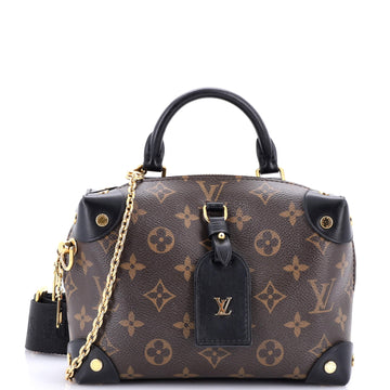 Louis Vuitton Petite Malle Souple Handbag Monogram Canvas