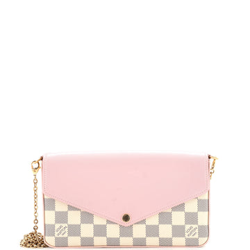 Louis Vuitton Felicie Pochette Damier and Leather