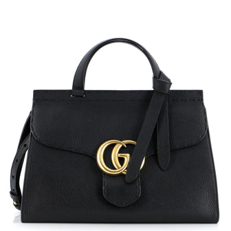 Gucci GG Marmont Top Handle Bag Leather Small