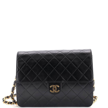 Chanel Vintage Clutch with Chain Quilted Leather Small
