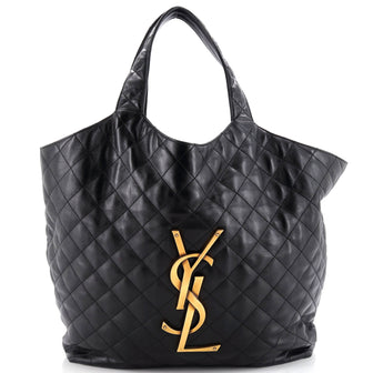 Saint Laurent Icare Shopping Tote Quilted Leather Maxi