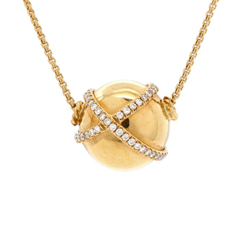 David Yurman Solari Pendant Necklace 18K Yellow Gold with Diamonds