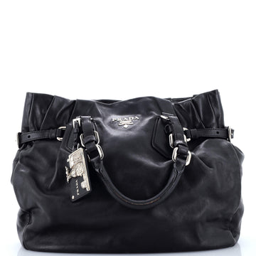 Prada Convertible Buckle Tote Soft Calf Large
