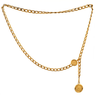 Chanel Vintage Medallion Chain Belt Metal