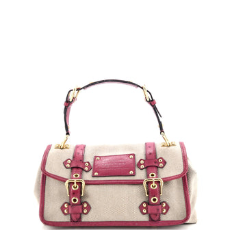 Louis Vuitton Sac Express Trianon Handbag Toile and Ostrich PM