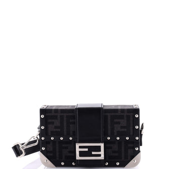 Fendi Baguette Trunk Bag Zucca Coated Canvas Mini