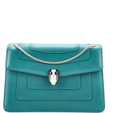 Bvlgari Serpenti Forever Square Shoulder Bag Leather Medium