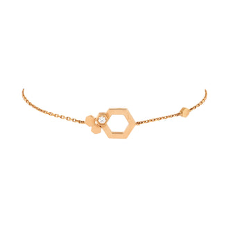Chaumet Be My Love Honeycomb Bracelet 18K Rose Gold and Diamond