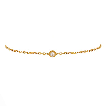 Cartier D'Amour Bracelet 18K Yellow Gold and Diamond Small