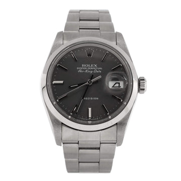 Rolex Air King Date Oyster Perpetual Automatic Watch Stainless Steel 34
