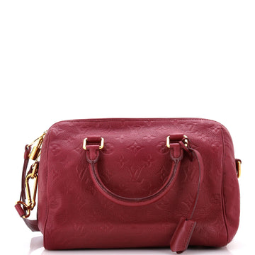Louis Vuitton Speedy Bandouliere Bag Monogram Empreinte Leather 25