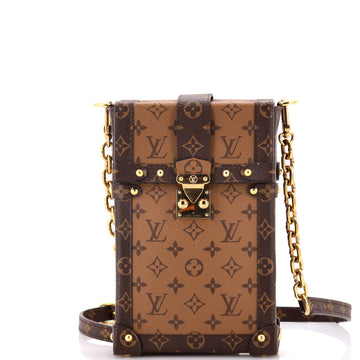 Louis Vuitton Vertical Trunk Pochette Reverse Monogram Canvas