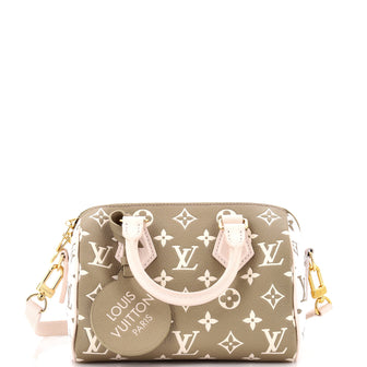Louis Vuitton Speedy Bandouliere Bag Spring in the City Monogram Empreinte Leather 20
